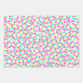 kleurrijke harten inpakpapier vel (Voorkant)