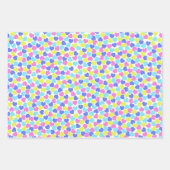 kleurrijke harten inpakpapier vel (Voorkant 3)