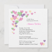 kleurrijke harten kaart (Voorkant)