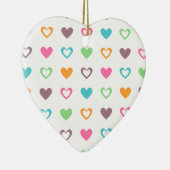 kleurrijke harten keramisch ornament (Rechts)