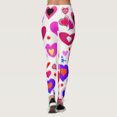 Kleurrijke Harten Leggings (Achterkant)