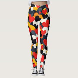 kleurrijke harten leggings
