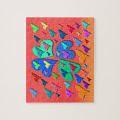 kleurrijke harten legpuzzel (Verticaal)