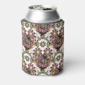 Kleurrijke harten, naadloos romantisch patroon. blikjeskoeler (Blikje Achterkant)