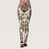 Kleurrijke harten, naadloos romantisch patroon. leggings (Achterkant)