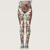 Kleurrijke harten, naadloos romantisch patroon. leggings (Voorkant)