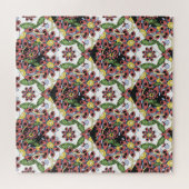 Kleurrijke harten, naadloos romantisch patroon. legpuzzel (Horizontaal)