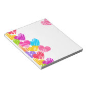 Kleurrijke harten Notitieblok (Schuin)