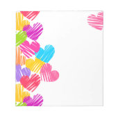 Kleurrijke harten Notitieblok (Voorkant)