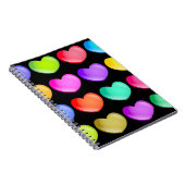 kleurrijke harten notitieboek (Rechterzijde)