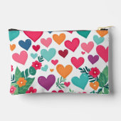 Kleurrijke harten op maat etui (Achterkant)