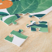 Kleurrijke harten op maat legpuzzel (Zijkant)