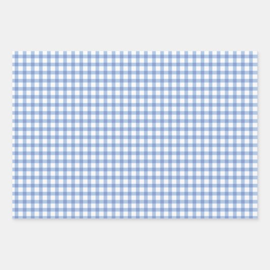 Kleurrijke harten | Pastel Pink and Blue Gingham Inpakpapier Vel (Voorkant 3)