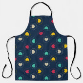 kleurrijke harten schort (Voorkant)