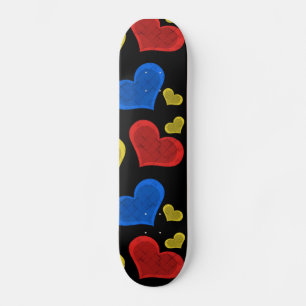 Kleurrijke Harten Skateboard