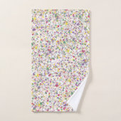 Kleurrijke Harten Splatter Paint, Abstract Bad Handdoek (Handdoek)