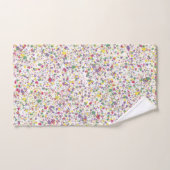 Kleurrijke Harten Splatter Paint, Abstract Bad Handdoek (Handdoek)