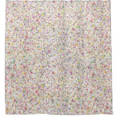 Kleurrijke Harten Splatter Paint, Abstract Douchegordijn (Voorkant)