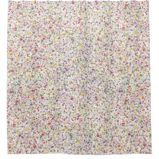 Kleurrijke Harten Splatter Paint, Abstract Douchegordijn (Voorkant)