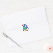 kleurrijke harten sticker (Envelop)