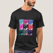 Kleurrijke Harten T-shirt (Voorkant)