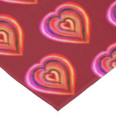 Kleurrijke harten tafelkleed (Gekanteld)