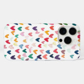 Kleurrijke harten telefoonhoes Case-Mate iPhone case (Achterkant (horizontaal))