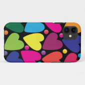 Kleurrijke harten telefoonhoesje Case-Mate iPhone case (Achterkant (horizontaal))