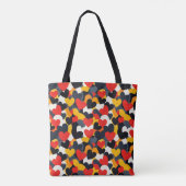 kleurrijke harten tote bag (Achterkant)