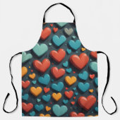 Kleurrijke harten, Valentijn kunst Schort (Voorkant)
