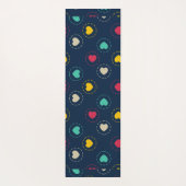kleurrijke harten yogamat (Achterkant)
