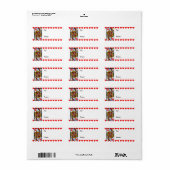  kleurrijke  hartenkoningin etiket (Full Sheet)