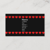  kleurrijke  hartenkoningin visitekaartje (Voorkant)