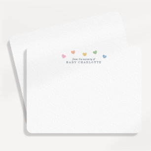Kleurrijke Hartjes Kraam Briefkaart