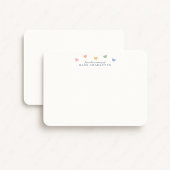 Kleurrijke Hartjes Kraam Briefkaart