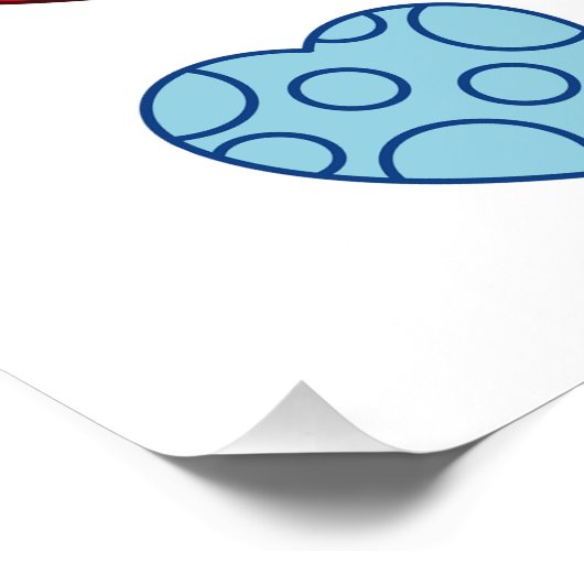 Kleurrijke hartvormen. perfect poster (Hoek)