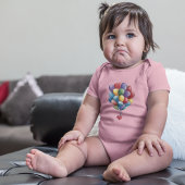 Kleurrijke hartvormige ballonnen romper