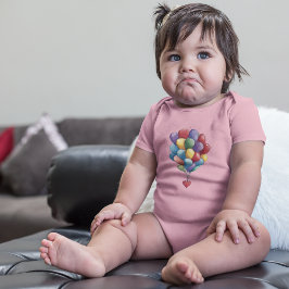 Kleurrijke hartvormige ballonnen romper