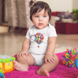 Kleurrijke hartvormige ballonnen romper