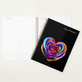 Kleurrijke hartvormige Roos- Planner (Display)