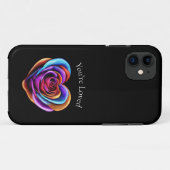 Kleurrijke hartvormige Roos-Valentijnsdag Case-Mate iPhone Case (Achterkant (horizontaal))