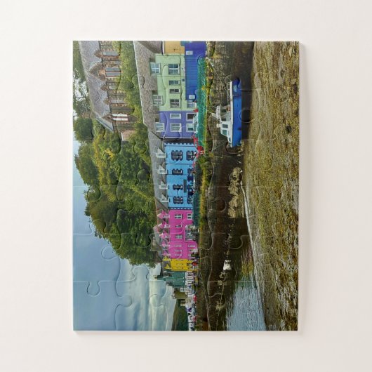 Kleurrijke haven van Portree | Isle of Skye Legpuzzel (Verticaal)