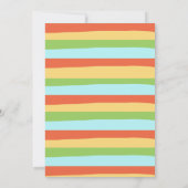 Kleurrijke Hawaïaanse Aloha Verjaardag Uitnodiging (Achterkant)