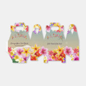 Kleurrijke Hawaïaanse bloemen bruiloft thema Bedankdoosjes (Uitgevouwen)
