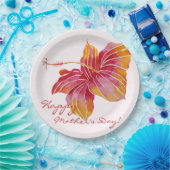 Kleurrijke Hawaïaanse Bloemen Moederdag Papier Bor Papieren Bordje (Feest)