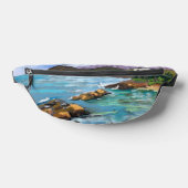 Kleurrijke Hawaïaanse Ko'Olina strand hipster tas (Liggend)