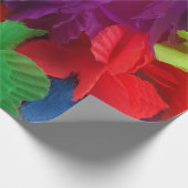 Kleurrijke Hawaïaanse Luau-feest Lei-krans bloemen Cadeaupapier (Hoek)