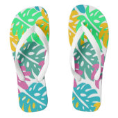 Kleurrijke Hawaïaanse printschoenen Teenslippers (Voetbed)