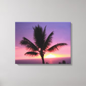 Kleurrijke Hawaïaanse Zonsondergang Canvas Print (Voorkant)