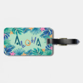 Kleurrijke Hawaiiaanse Aloha Groet Bagagelabel (Achterkant horizontaal)